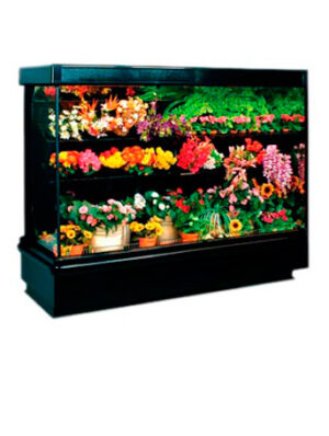 Exhibidora de flores abierta