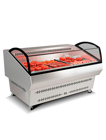 Exhibidora de carne abierta